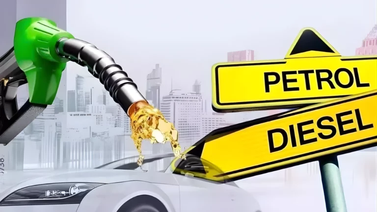 Petrol and diesel pumps at a South African filling station as government says fuel supply remains secure for now