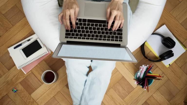 South African office worker at home as rising fuel costs revive debate over remote work and commuting