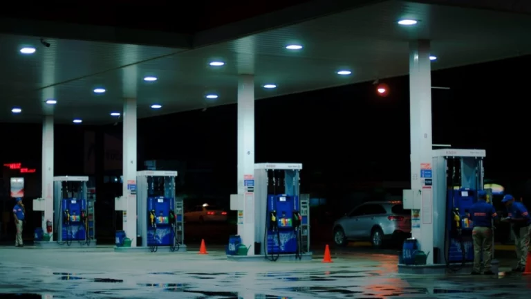 Fuel pumps at a South African petrol station as rising fuel prices and tight regulated margins put pressure on retailers.