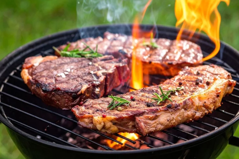 A South African braai with meat and vegetables on the grill, illustrating rising food and fuel costs affecting household affordability in 2026.