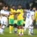 South Africa national football team players at OR Tambo International Airport ahead of the 2026 FIFA World Cup departure to Mexico City.
