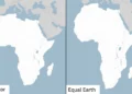 New world map Africa: SA's true size | Southafriworld