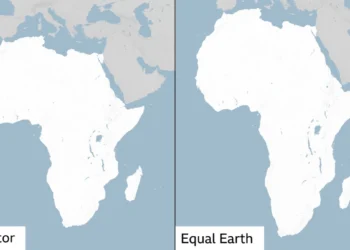 New world map Africa: SA's true size | Southafriworld