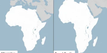 New world map Africa: SA's true size | Southafriworld