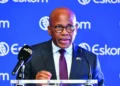 Eskom transmission lines in South Africa, after Mteto Nyati's term as board chair was extended