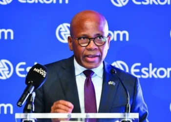 Eskom transmission lines in South Africa, after Mteto Nyati's term as board chair was extended
