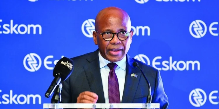 Eskom transmission lines in South Africa, after Mteto Nyati's term as board chair was extended