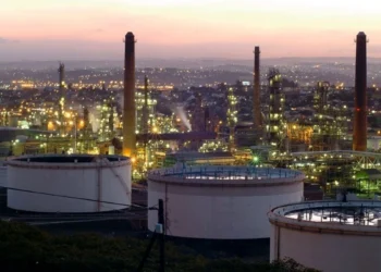 The Sapref refinery in Durban, closed since 2022, illustrating South Africa refinery closures