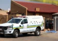 Police tape at a crime scene in Tembisa, where the Ekurhuleni 12th woman was killed