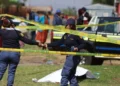 Police tape at a crime scene in Ekurhuleni, Gauteng, where the Ekurhuleni murders are under investigation