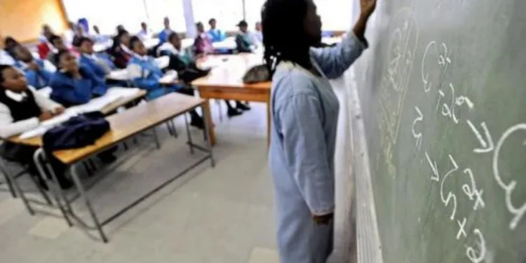 An empty South African classroom, relating to violence against teachers in schools