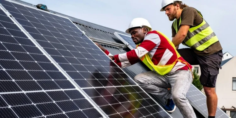 Solar panels on a South African home roof, relating to Eskom solar registration requirements