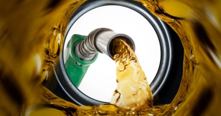 A fuel pump display at a South African filling station during the fuel price increase South Africa faces in October