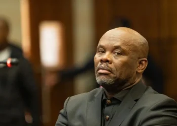 Shadrack Sibiya at the Randburg Magistrate's Court before he resigned from SAPS