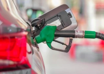 Petrol pump at a South African filling station as calls grow for a fuel levy cut