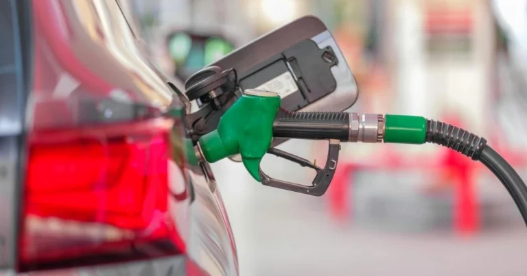 Petrol pump at a South African filling station as calls grow for a fuel levy cut